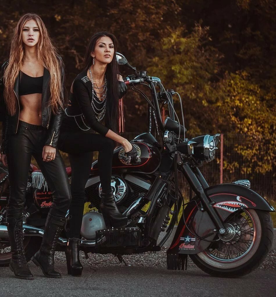 Beautiful girls and bikes in Stuttgart
