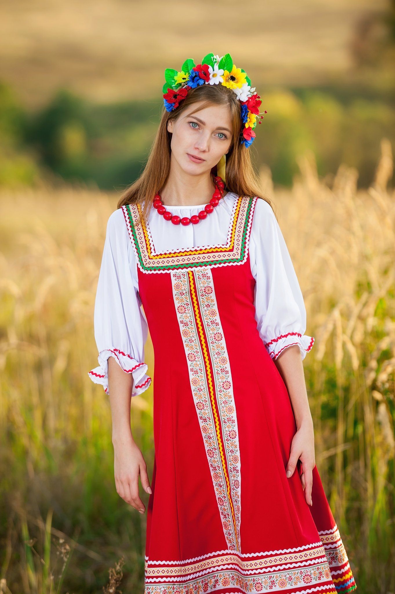 Women in Slavic costumes in Stuttgart