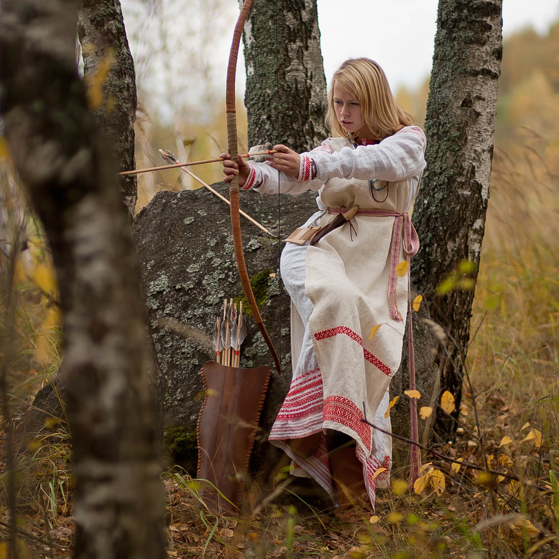 Sexy photo Girls in Slavic costumes in Stuttgart